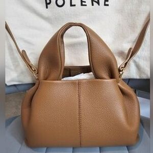 Polène Numero Neuf Mini Bag Grain Calfskin Leather Color Camel (Dust Bag + Bag)